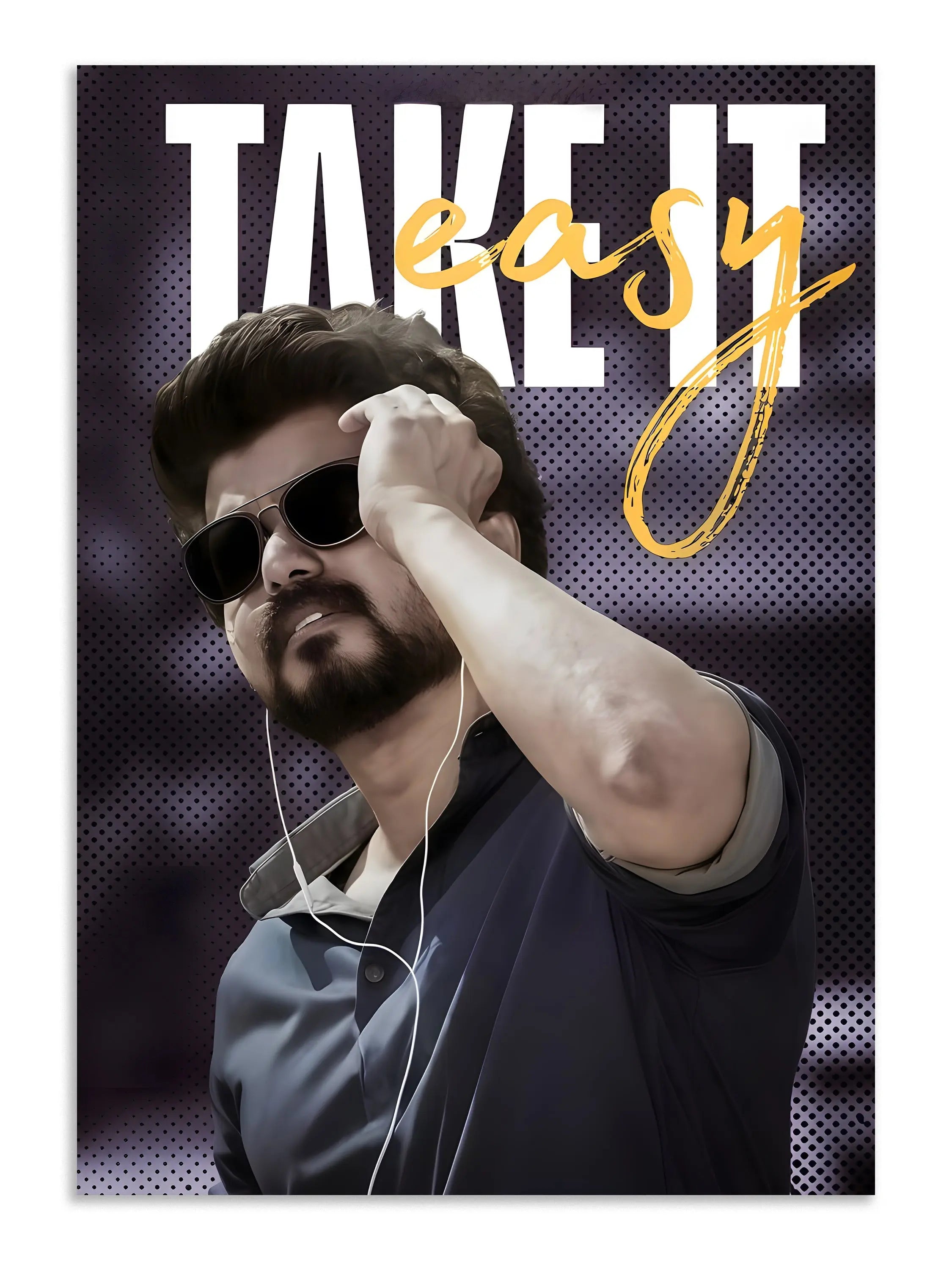 Thalapathy Vijay Take It Easy Wall Art Poster Lazywalls